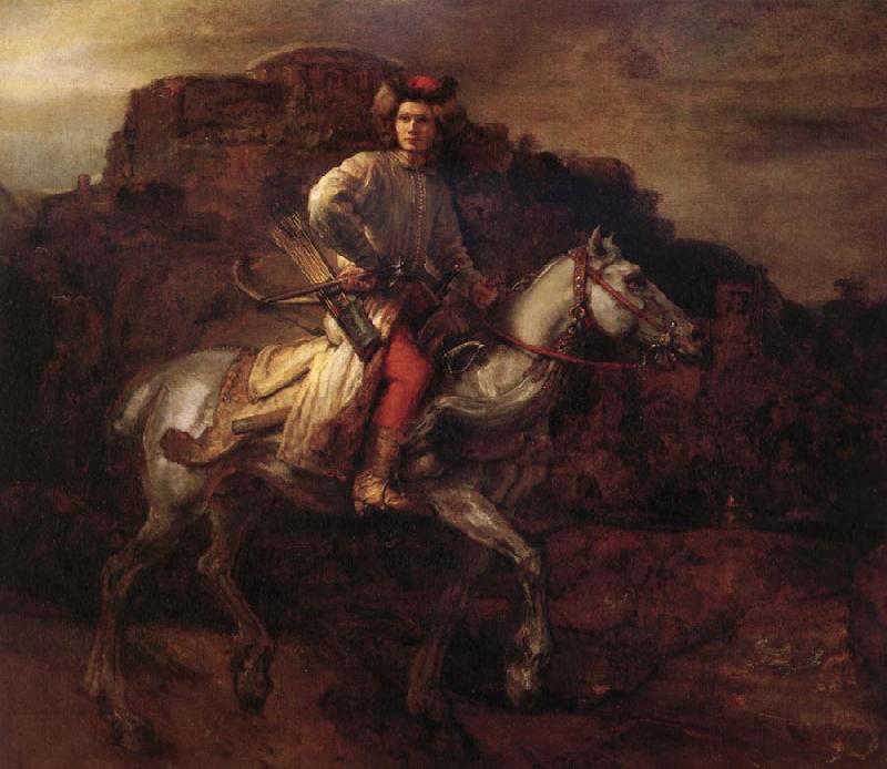 Rembrandt van rijn The polish rider oil painting image